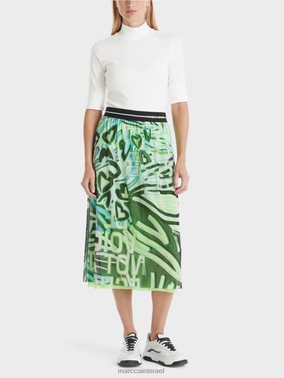 צבע קרם Marc Cain חולצה עם צווארון עמיד ושרוולים 3/4 הַלבָּשָׁה 62FRR1296