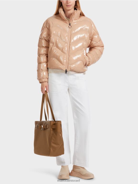 חום חימר רך Marc Cain ז'קט מרופד עם 3 מ' טינסוליט הַלבָּשָׁה 62FRR239