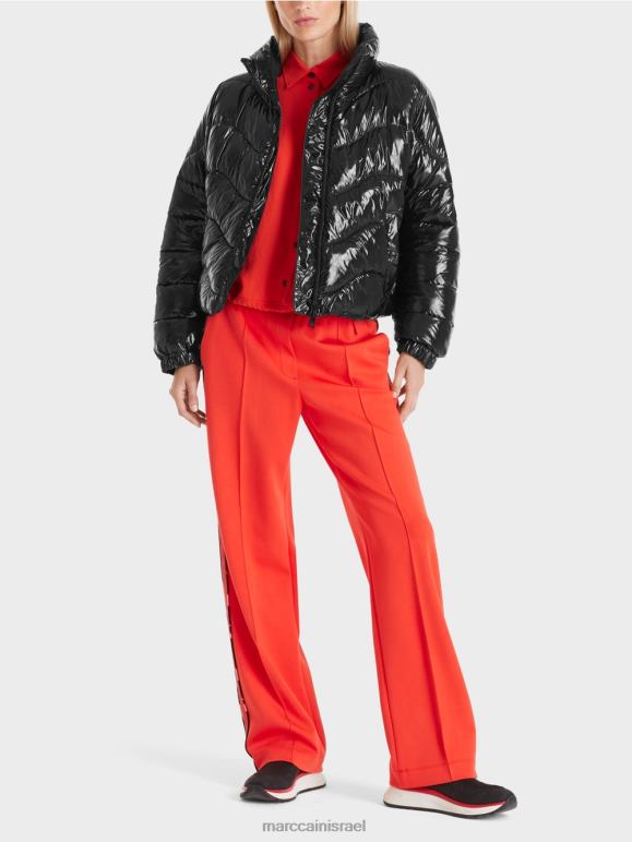 שָׁחוֹר Marc Cain ז'קט מרופד עם 3 מ' טינסוליט הַלבָּשָׁה 62FRR243