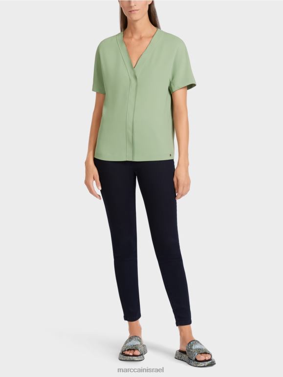 אבקת מנטה Marc Cain חלק עליון קימונו רגיל הַלבָּשָׁה 62FRR1011