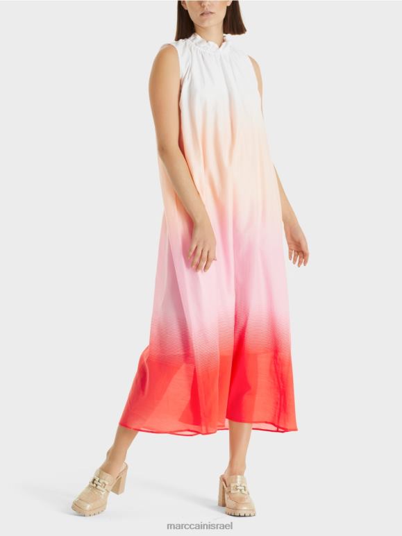 ורוד בהיר Marc Cain שמלה עם שיפוע צבע הַלבָּשָׁה 62FRR104