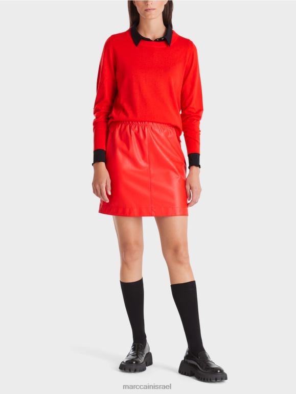 קמפרי Marc Cain סוודר "לחשוב מחדש ביחד" סרוג עדין הַלבָּשָׁה 62FRR1056