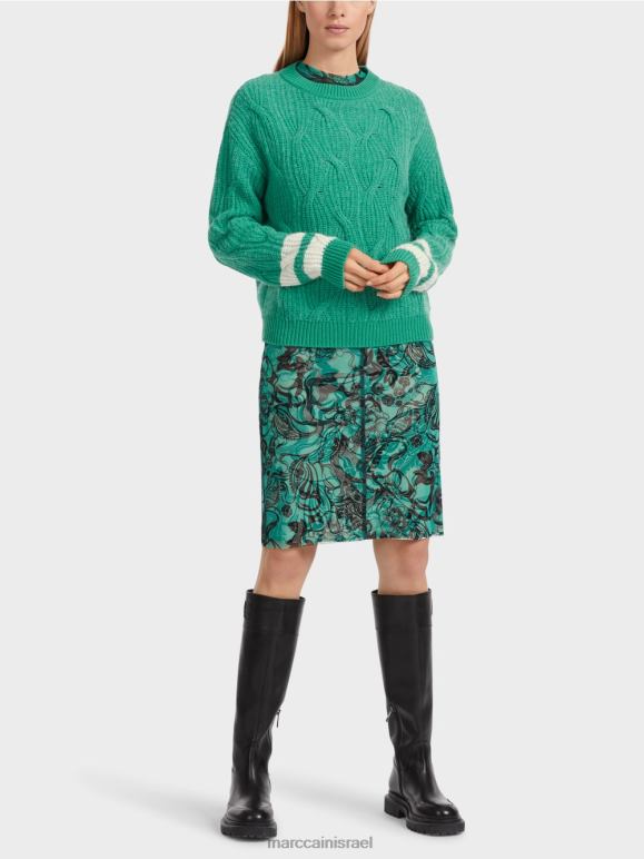 אֵימָל Marc Cain סוודר - סרוג בגרמניה הַלבָּשָׁה 62FRR1060