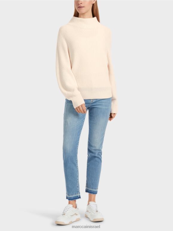 פריחת השקדיה Marc Cain סוודר - סרוג בגרמניה הַלבָּשָׁה 62FRR1065