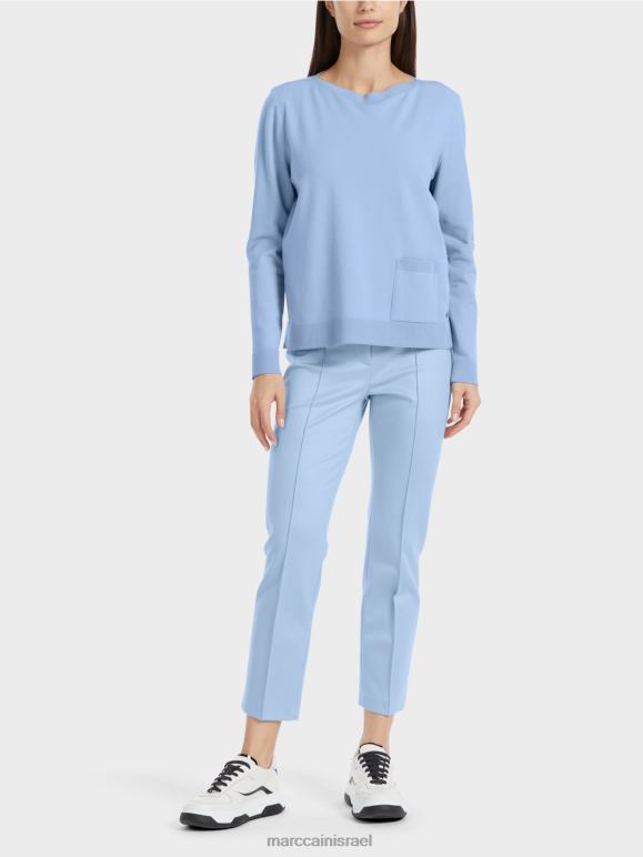 שמי קיץ כהים Marc Cain סוודר "לחשוב מחדש ביחד". הַלבָּשָׁה 62FRR1069