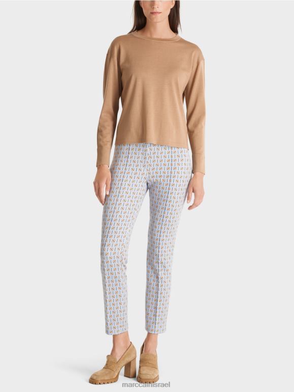 טופי בהיר Marc Cain סוודר "לחשוב מחדש ביחד". הַלבָּשָׁה 62FRR1092