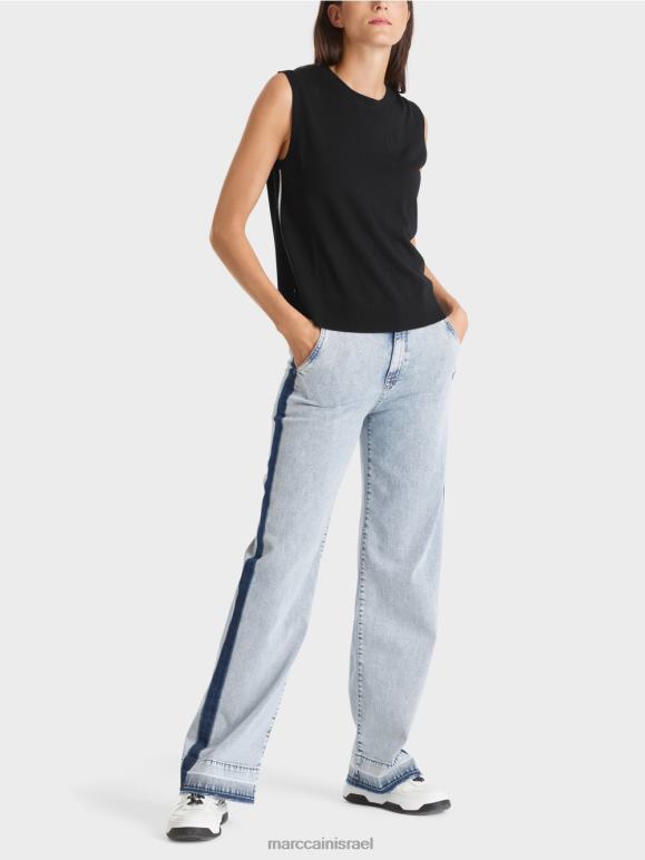 שָׁחוֹר Marc Cain החלקה "לחשוב מחדש ביחד". הַלבָּשָׁה 62FRR1110