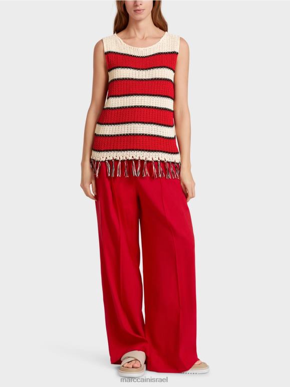 קרם Marc Cain טופ סרוג "לחשוב מחדש ביחד". הַלבָּשָׁה 62FRR1129