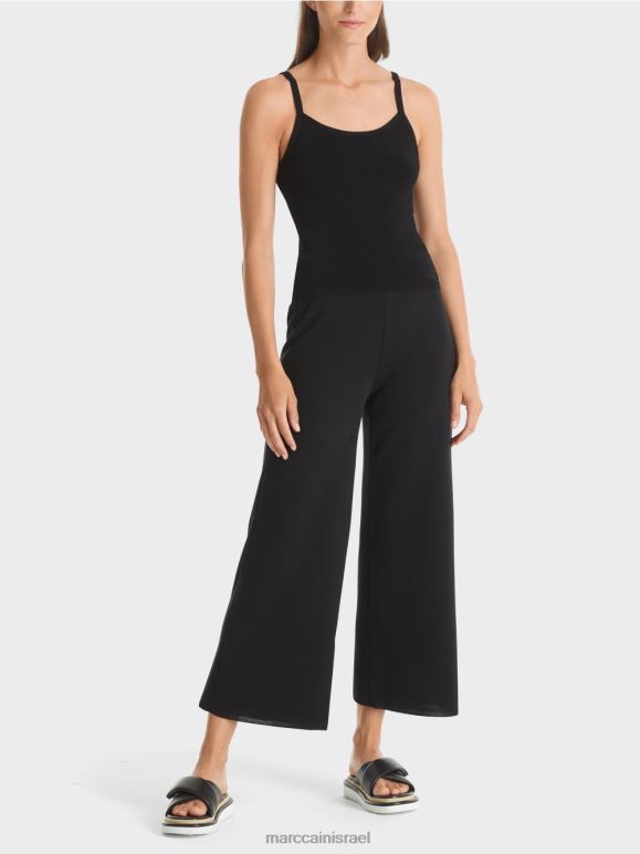 שָׁחוֹר Marc Cain "לחשוב מחדש ביחד" למעלה הַלבָּשָׁה 62FRR1135