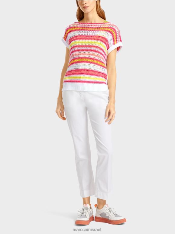 ליים קל Marc Cain העליון "סרוג בגרמניה" הַלבָּשָׁה 62FRR1140