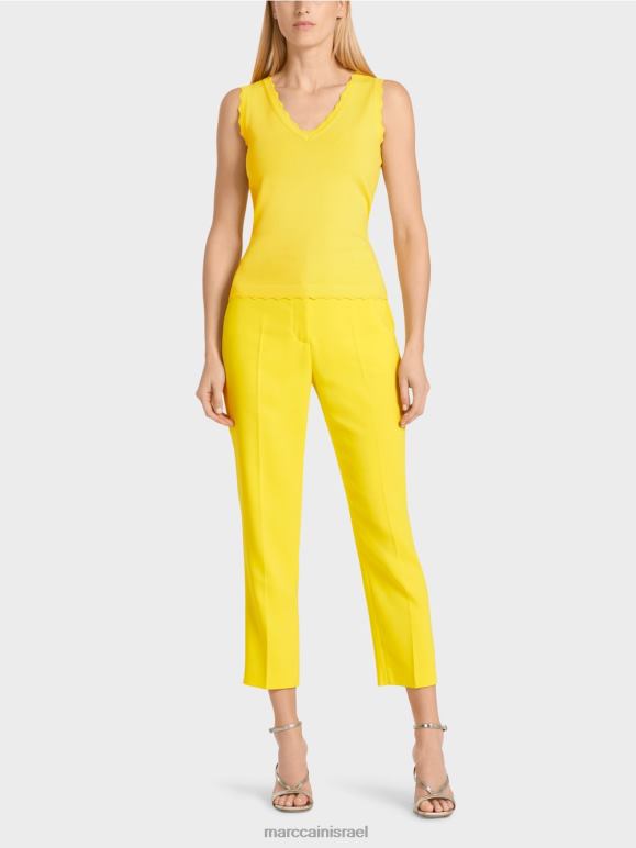 ירוק לימון Marc Cain חלק עליון ויסקוזה סרוג הַלבָּשָׁה 62FRR1144