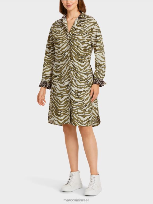 קרם אבקה Marc Cain שמלת חולצה "לחשוב מחדש ביחד". הַלבָּשָׁה 62FRR115