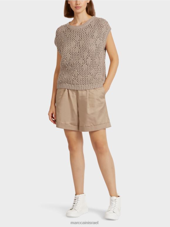 גוון רך Marc Cain עליונית סרוגה ללא שרוולים הַלבָּשָׁה 62FRR1163