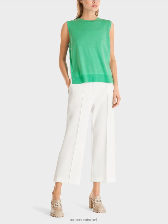 ירקן בהיר Marc Cain עליונית סרוגה עדינה במיוחד הַלבָּשָׁה 62FRR1174