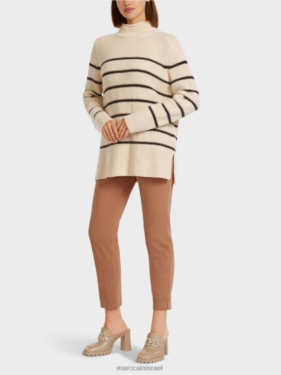 קרם Marc Cain סוודר "סרוג בגרמניה" הַלבָּשָׁה 62FRR1192