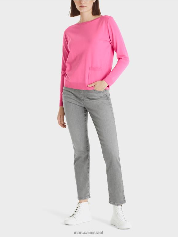 ורוד בהיר Marc Cain סוודר "לחשוב מחדש ביחד". הַלבָּשָׁה 62FRR1204