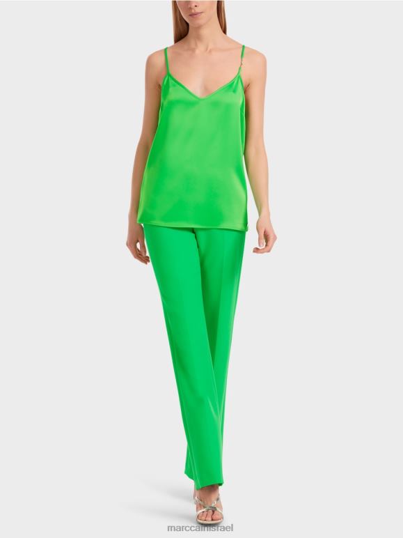 ירוק תפוח כהה Marc Cain חלק עליון עם שרשרת דקה הַלבָּשָׁה 62FRR1246