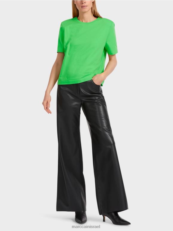 ירוק תפוח כהה Marc Cain חולצת טי בגזרת קופסית הַלבָּשָׁה 62FRR1249