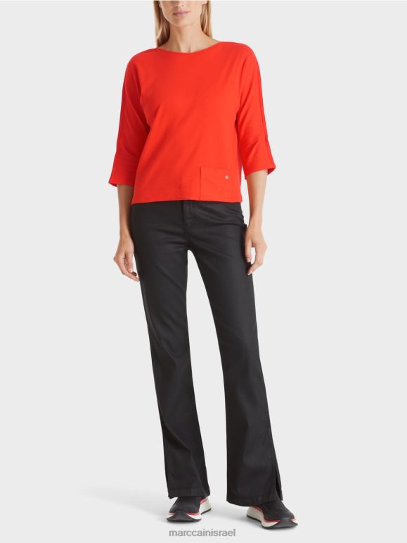 קמפרי Marc Cain טופ עם צווארון סירה הַלבָּשָׁה 62FRR1273