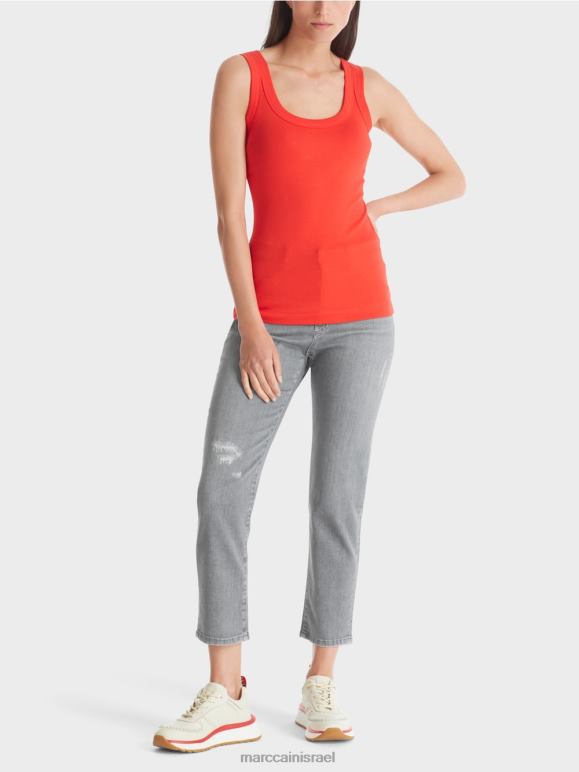 קמפרי Marc Cain גופיה עם צלעות עדינות הַלבָּשָׁה 62FRR1341