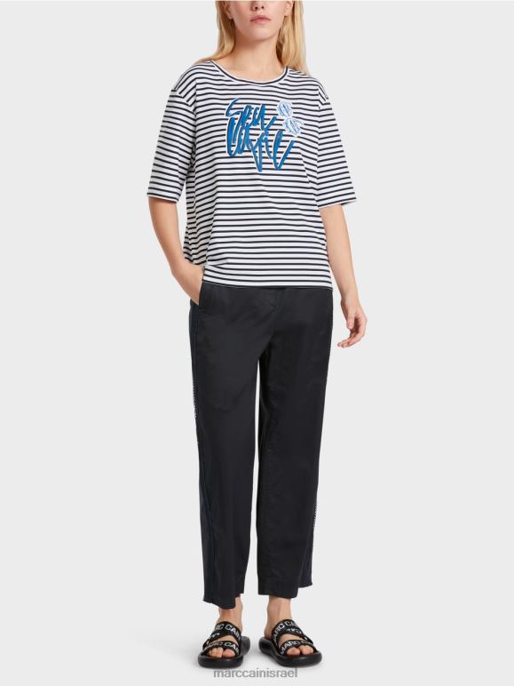 פס Marc Cain חולצה עם אמירה הַלבָּשָׁה 62FRR1362