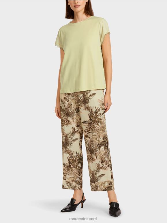 נשימה רכה Marc Cain חלק עליון עם עיטור תחרה הַלבָּשָׁה 62FRR1415