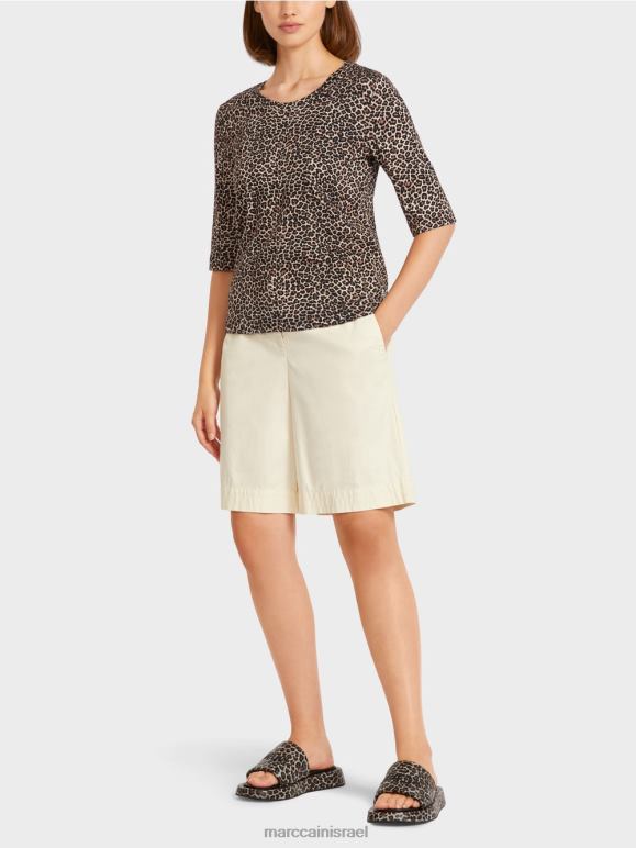 קרם אבקה Marc Cain חלק עליון בהדפס נמר הַלבָּשָׁה 62FRR1430