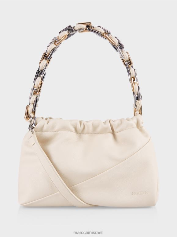 עָשָׁן Marc Cain תיק כתף עם ידית דקורטיבית אבזר 62FRR1490