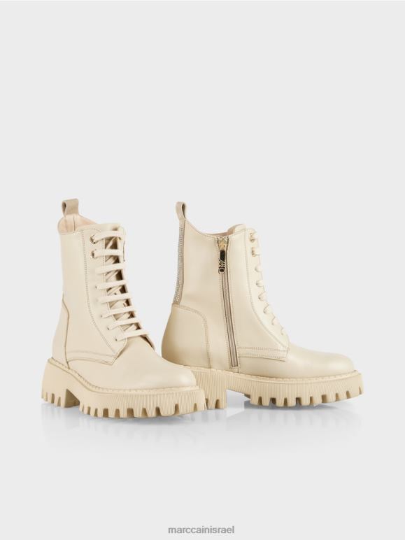 שמנת כהה Marc Cain מגפיים מחוספסים עם אבני חן הַנעָלָה 62FRR1557