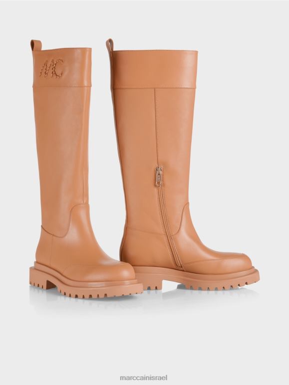 טופי בהיר Marc Cain מגפיים עם רוכסן הַנעָלָה 62FRR1562