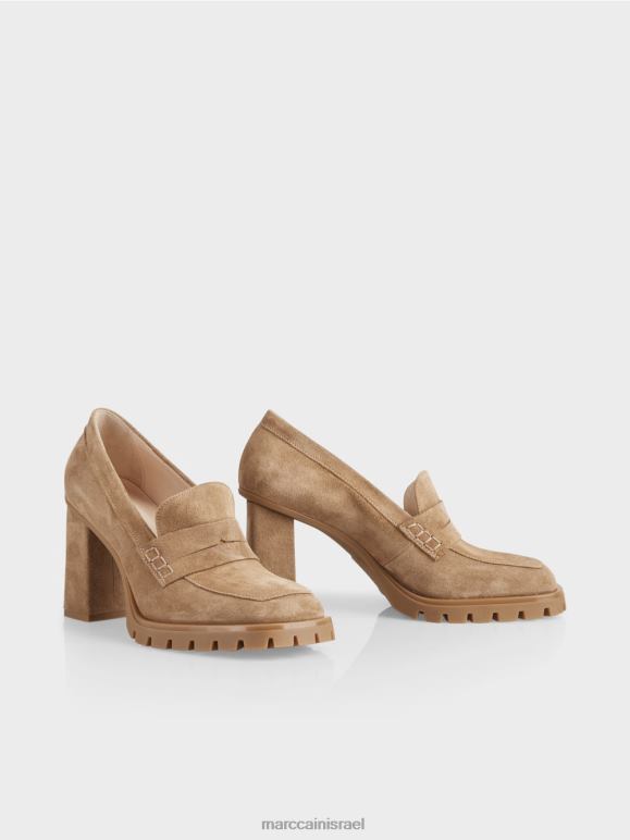 טופי בהיר Marc Cain משאבות עם עקב בלוק הַנעָלָה 62FRR1567