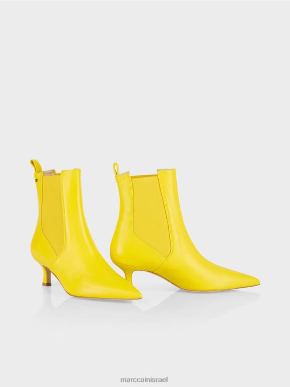 לימון רך Marc Cain מגפונים תחרה עם תוספת הַנעָלָה 62FRR1575