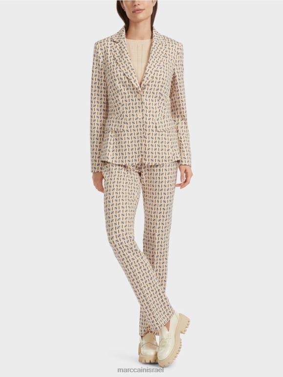 שמנת כהה Marc Cain בלייזר לעיצוב גרפי הַלבָּשָׁה 62FRR161