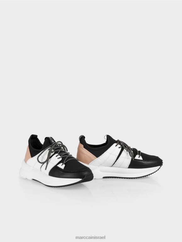 לבן Marc Cain נעלי ספורט בצבעים מעורבים הַנעָלָה 62FRR1623
