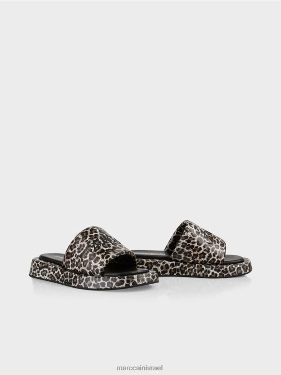 קרם אבקה Marc Cain סנדלים בדוגמת נמר הַנעָלָה 62FRR1652