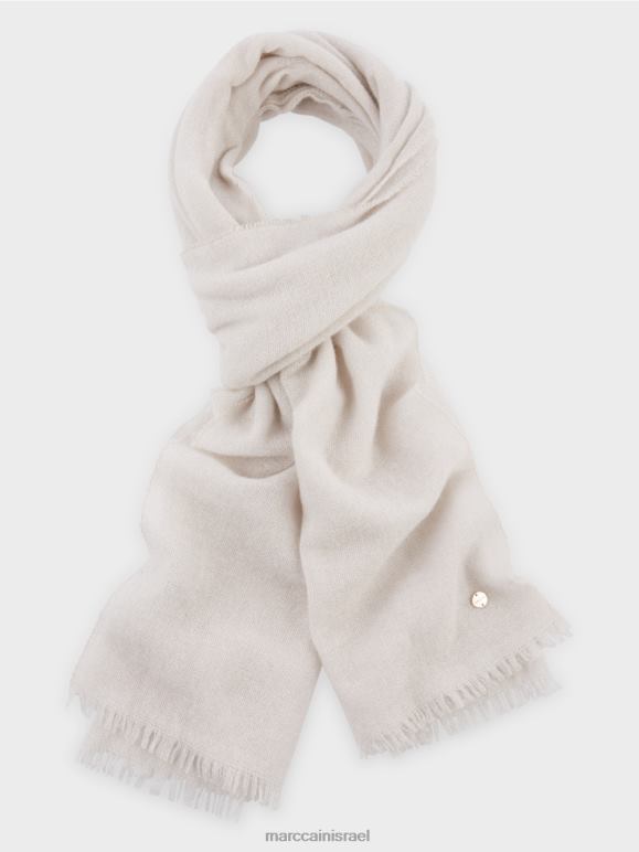 עָשָׁן Marc Cain צעיף ארוג אלגנטי עם לורקס אבזר 62FRR1661