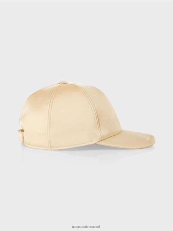 שמנת כהה Marc Cain כובע עם כיתוב לוגו אבזר 62FRR1681