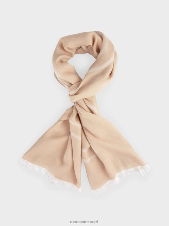 גוון רך Marc Cain צעיף עם לוגו אבזר 62FRR1748