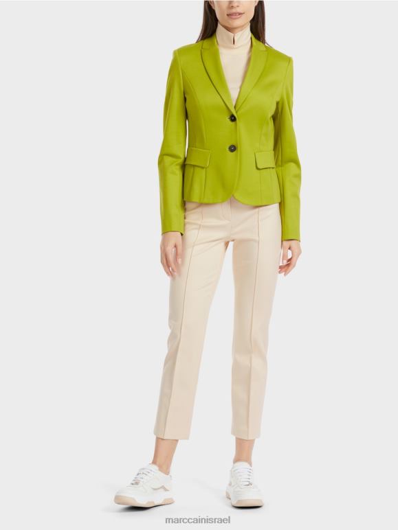 ירוק זית עז Marc Cain בלייזר מצויד עם דש צר הַלבָּשָׁה 62FRR175