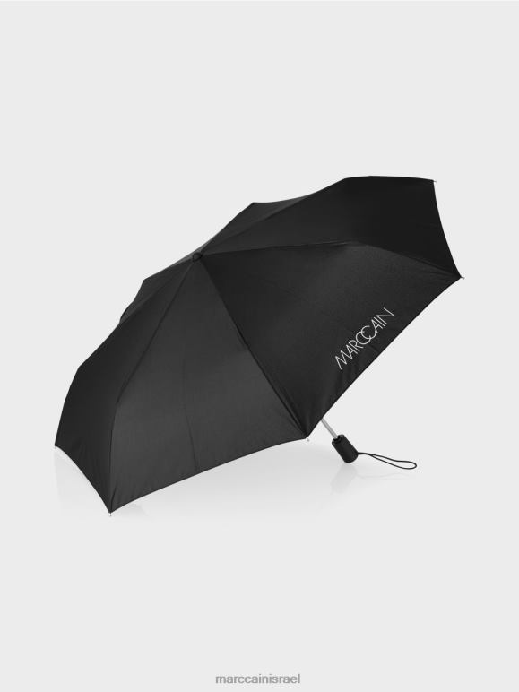 שחור ולבן Marc Cain מטריית כיס עם לוגו אבזר 62FRR1750