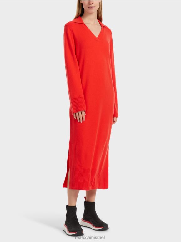 קמפרי Marc Cain שמלת "לחשוב מחדש" סרוגה ארוכה הַלבָּשָׁה 62FRR18