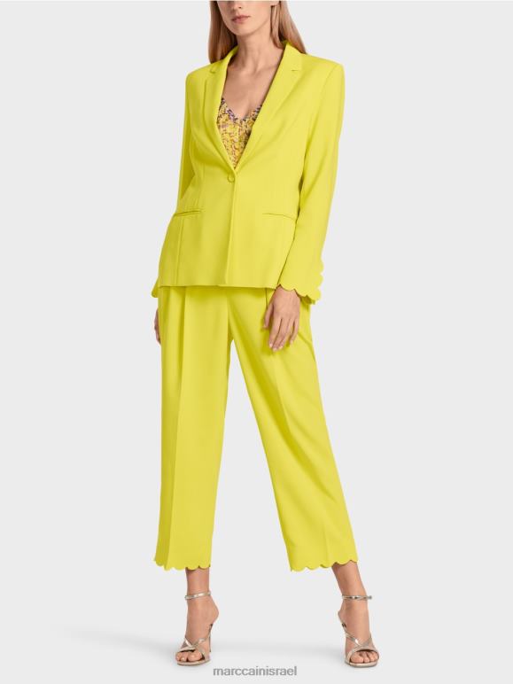 ירוק לימון Marc Cain בלייזר אלגנטי הַלבָּשָׁה 62FRR185