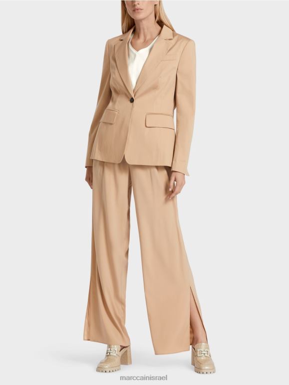 חול עמוק Marc Cain בלייזר כותנה מרופד הַלבָּשָׁה 62FRR191