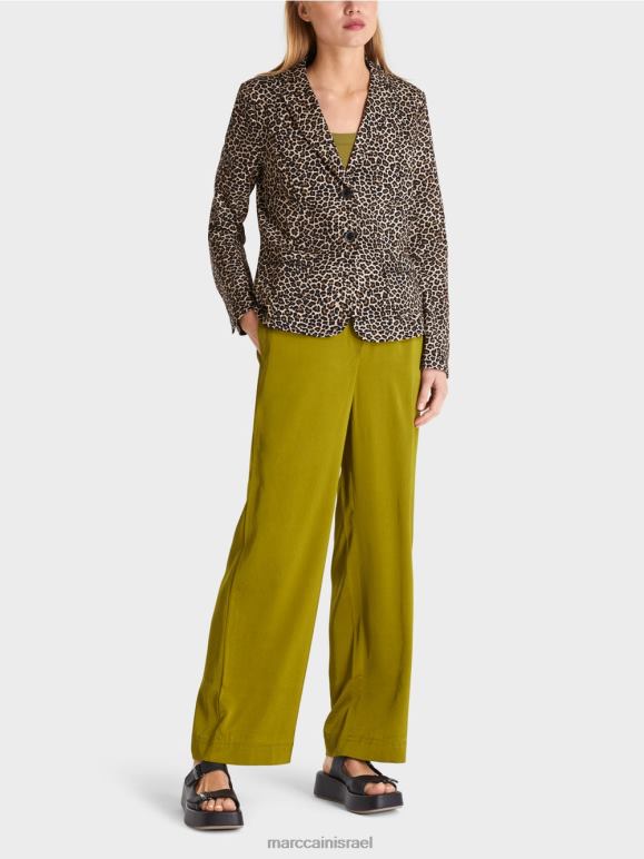 קרם אבקה Marc Cain בלייזר עם הדפס אריה הַלבָּשָׁה 62FRR197