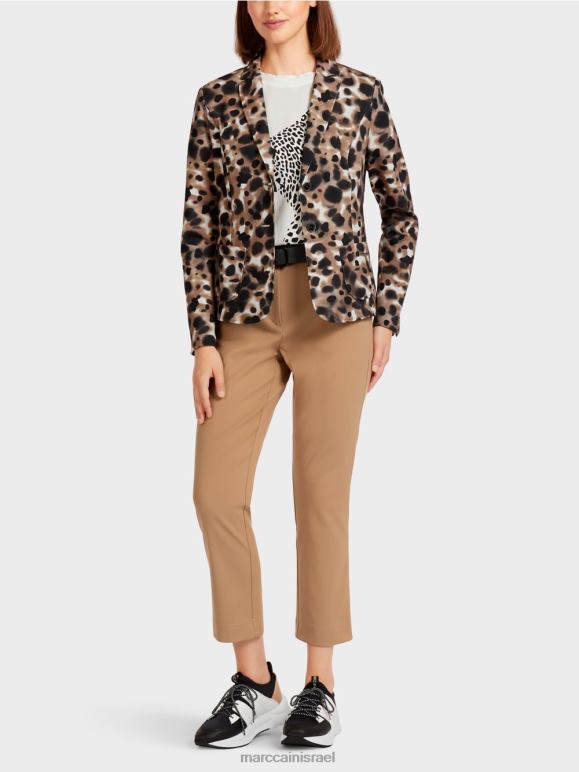 קפה קל Marc Cain בלייזר בעיצוב נמר הַלבָּשָׁה 62FRR199