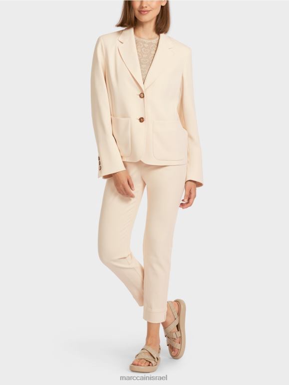 קרם Marc Cain בלייזר עם דש רחב הַלבָּשָׁה 62FRR203