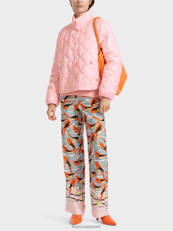 ורוד פודרה רכה Marc Cain מעיל חוצות "לחשוב מחדש ביחד". הַלבָּשָׁה 62FRR268