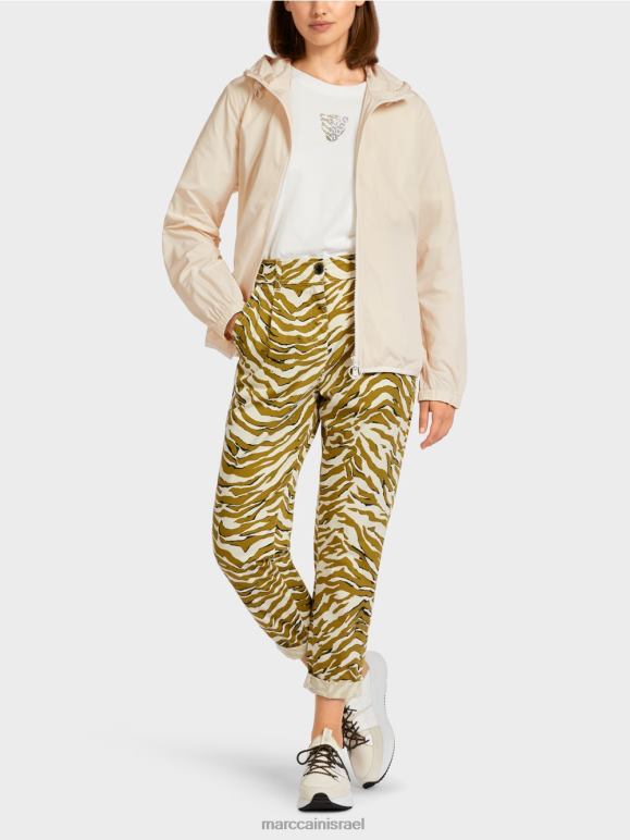 קרם אבקה Marc Cain מעיל קפוצ'ון חיצוני קל משקל הַלבָּשָׁה 62FRR278