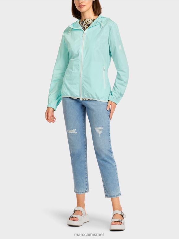 צוהר רך Marc Cain מעיל קפוצ'ון חיצוני קל משקל הַלבָּשָׁה 62FRR279