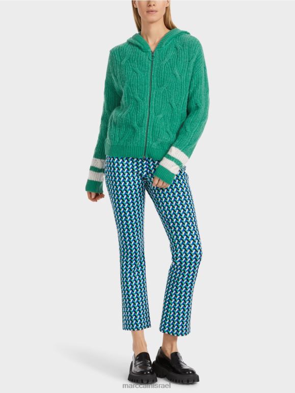 אֵימָל Marc Cain קרדיגן "סרוג בגרמניה" הַלבָּשָׁה 62FRR306